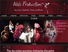 Tablet Screenshot of naila-productions.com